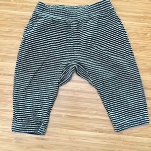 Tea cotton pants - 3-6 months - black and white stripe